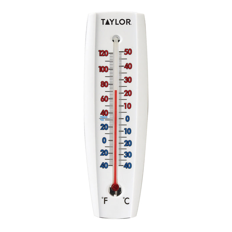 Taylor Tube Thermometer Plastic White 7.68 in