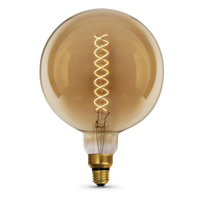 FEIT Electric G63 E26 (Medium) LED Bulb Amber White 60 Watt Equivalence