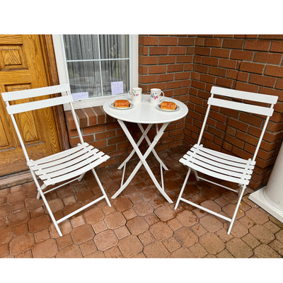 Power Coated Steel Bistro Patio Dinning Set/3