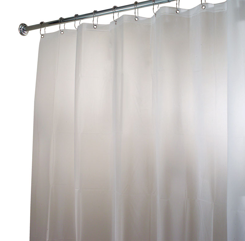 iDesign Eva Frost Shower Curtain Liner- 96" x 72"