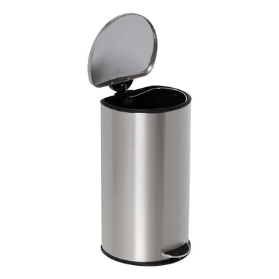 Honey-Can-Do Silver Stainless Steel Step-On Trash Can - 7.93 gal