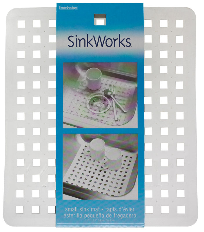 iDesign SinkWorks Clear Sink Mat - 12.5" x 11"