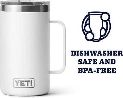 YETI Rambler 24 oz Mug, Vacuum Insulated, Stainless Steel with MagSlider Lid