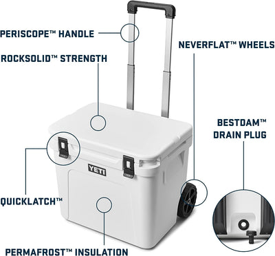 YETI Roadie 60 Wheeled Cooler with Retractable Periscope Handle