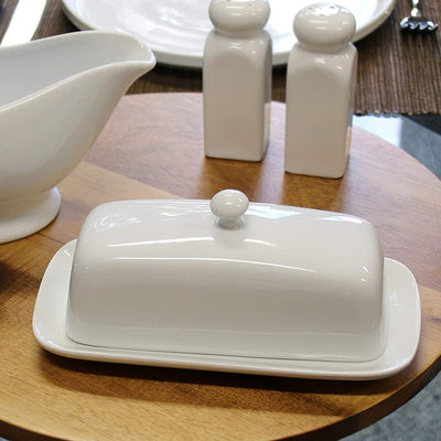 Bia Butter Dish W/Knob - 8.25"