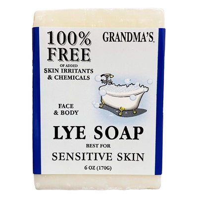 Grandma's No Scent Bar Lye Soap - 6 oz
