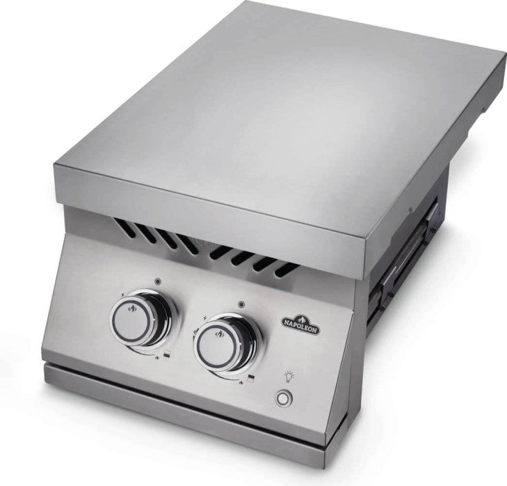 Napoleon Built-in 700 Series 12" Inline Dual Range Top Burner with cover (Stainless Steel)