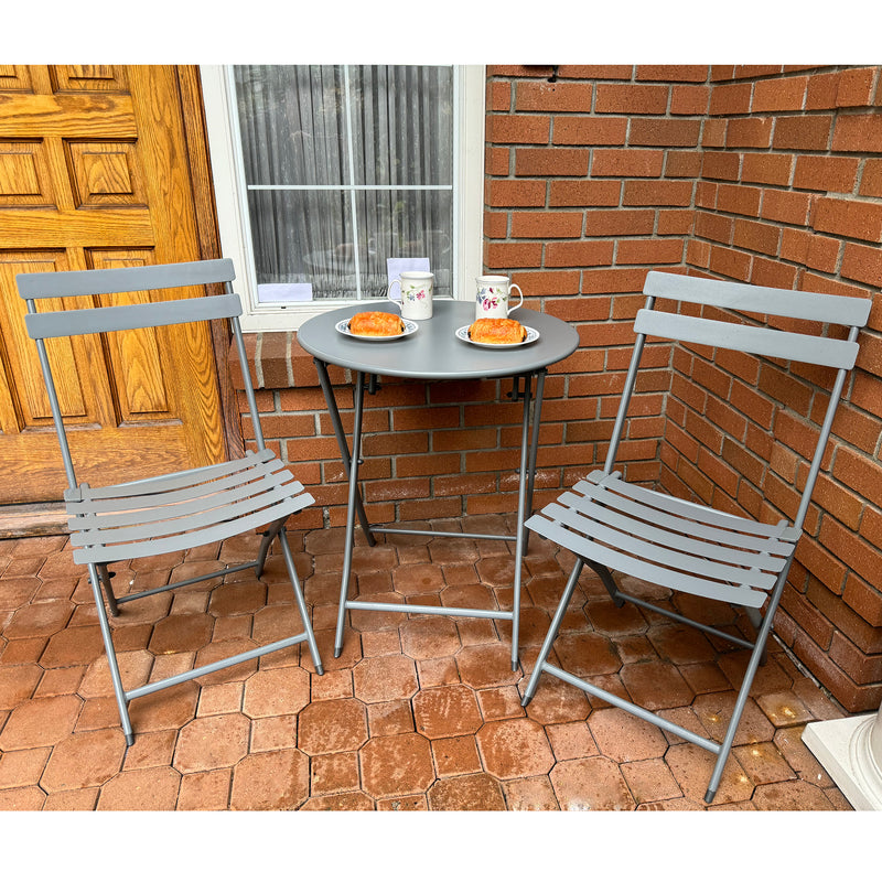 Power Coated Steel Bistro Patio Dinning Set/3