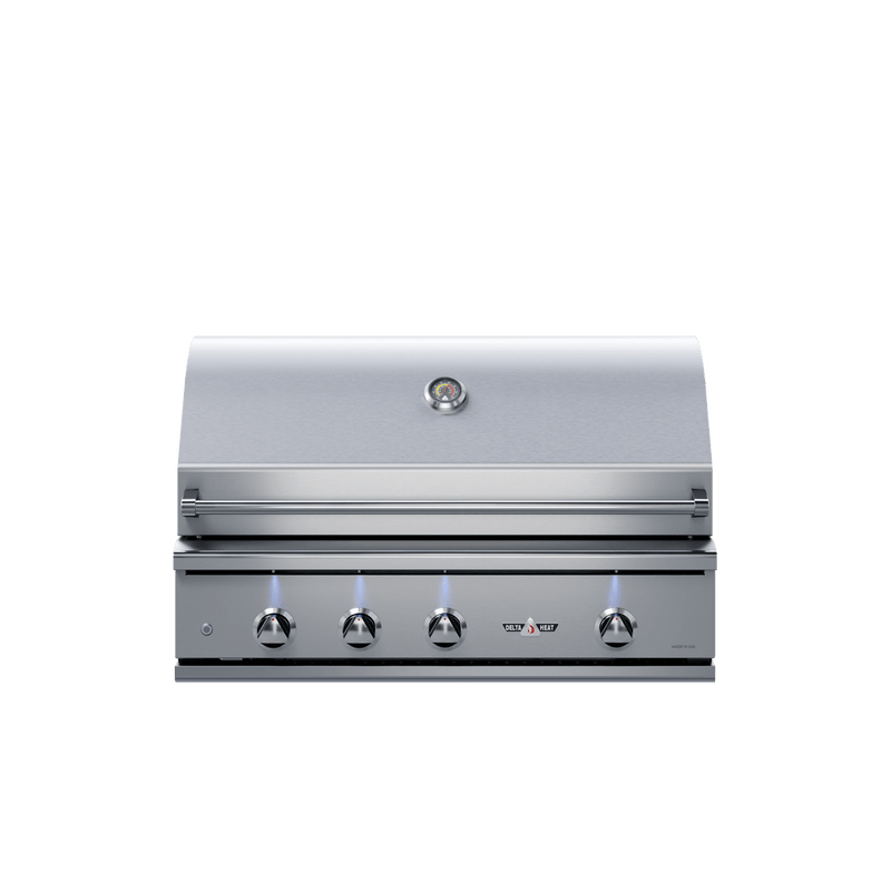 Delta Heat 38-Inch 3-Burner Built-In Natural Gas Grill with Infrared Rotisserie Burner