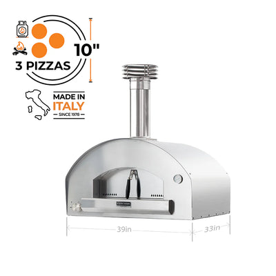 Fontana Forni FIRENZE Hybrid Gas & Wood Oven (New Gen Mangiafuoco)