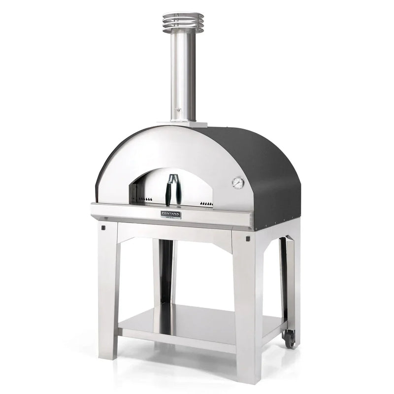 Fontana Forni Mangiafuoco Wood Fired Pizza Oven with Base + Cover (Demo Model)