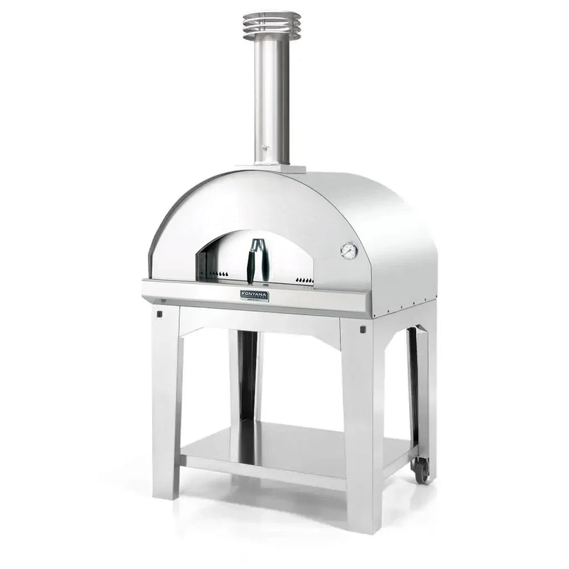 Fontana Forni Mangiafuoco Wood Fired Pizza Oven with Base + Cover (Demo Model)