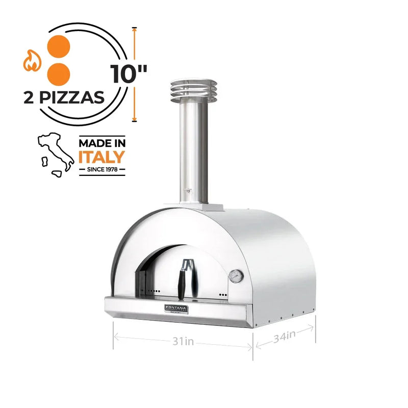 Fontana Forni Margherita Wood Fired Pizza Oven + Cover (Demo Model)