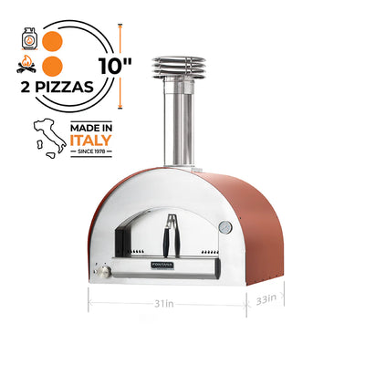 Fontana Forni NAPOLI Hybrid Gas & Wood Oven (Demo Model)