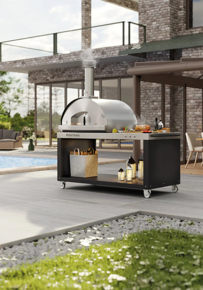 Fontana Forni FIRENZE Hybrid Gas & Wood Oven (New Gen Mangiafuoco)