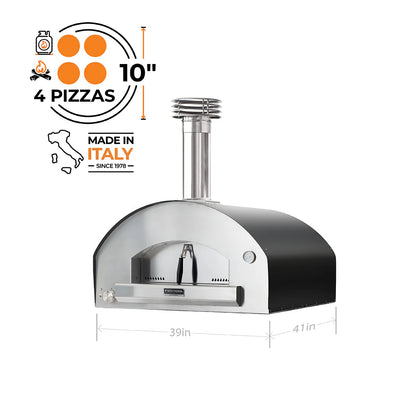 Fontana Forni ROMA Hybrid Gas & Wood Oven (New Gen Marinara)