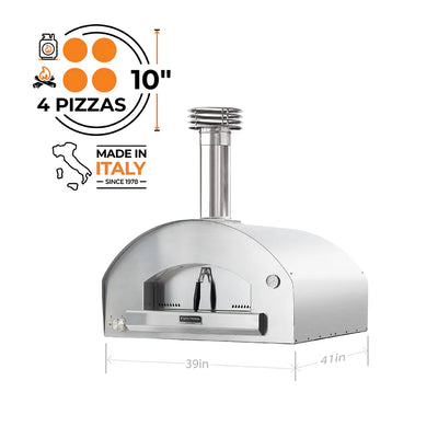 Fontana Forni ROMA Hybrid Gas & Wood Oven (New Gen Marinara)