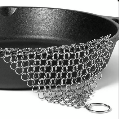 Chain Mail Cast Iron Cleaner