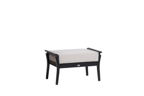 Ratana Copacabana Ottoman (Frame Black – Aluminum)