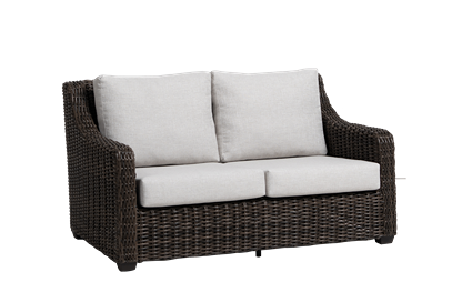 Ratana Glendale Love Seat (Frame Sandstone – Resin)