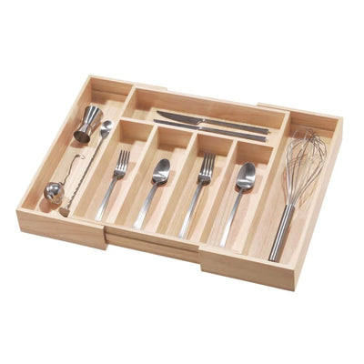 iDesign Bamboo Cutlery Tray
