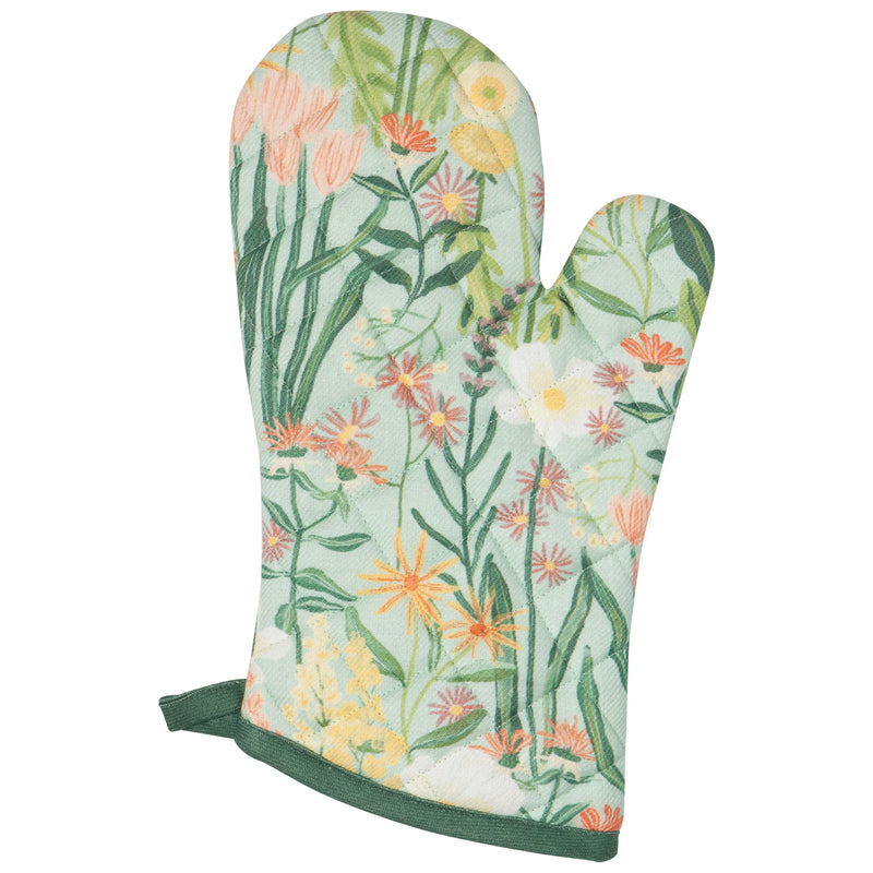 Bees & Blooms Spruce Oven Mitt - each