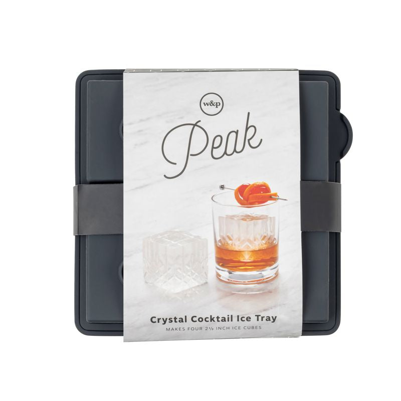 W&P Peak Etched Ice Tray - Charcoal