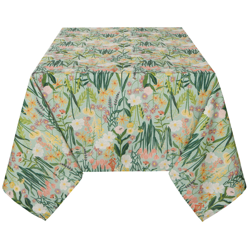 Bees & Blooms Clean Coast Tablecloth 60" x 120"