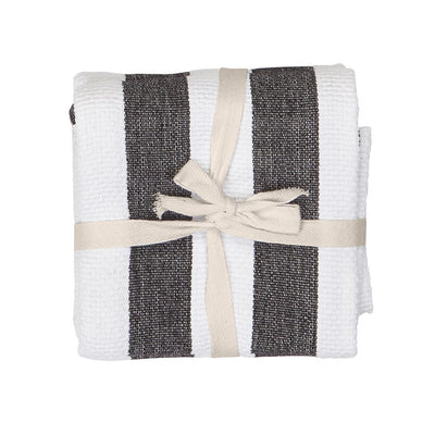 Industrial Stripe Basketweave Kitchen Towel - Set of 2