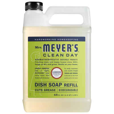 Mrs. Meyer's Clean Day Lemon Verbena Scent Liquid Dish Soap Refill - 48oz