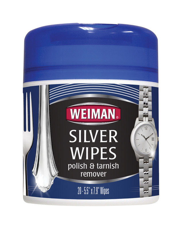 Weiman Mild Scent Silver Polish 20 wipes Wipes