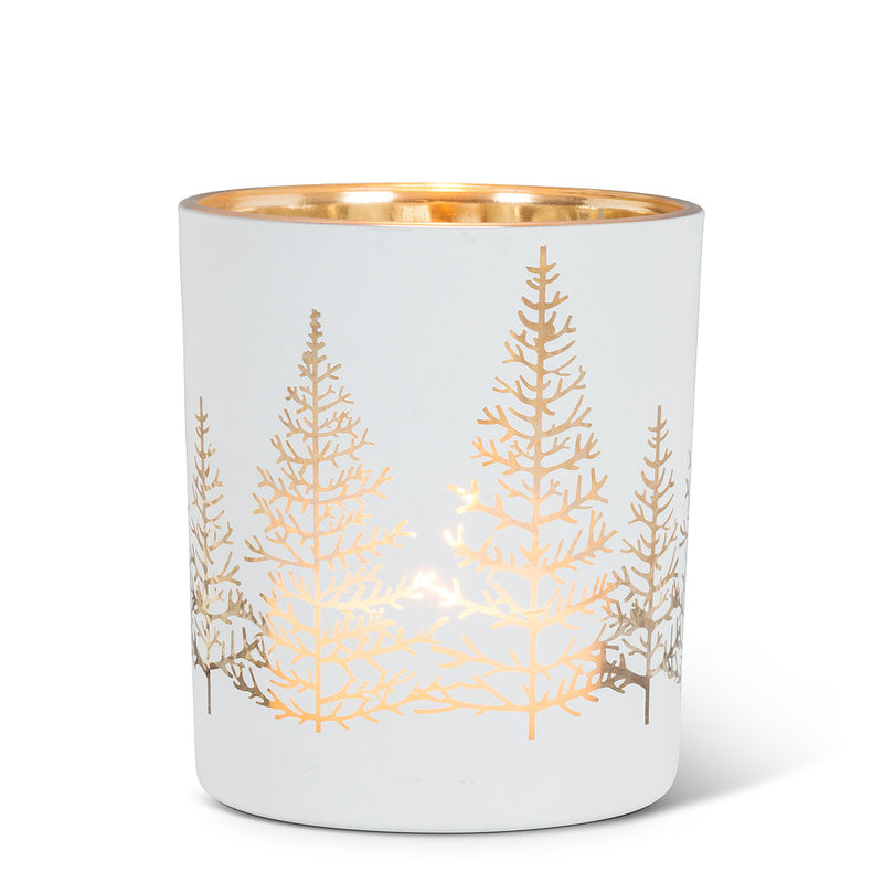 Tree Light White/Gold Tealight - Large