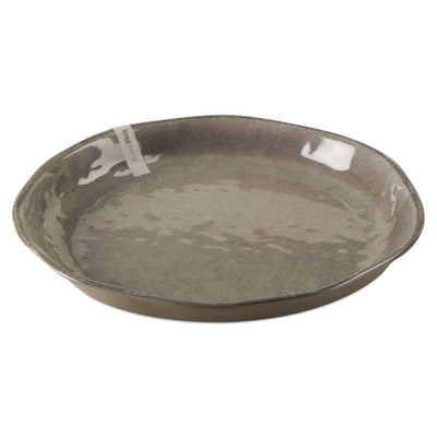 Veranda Melamine Large Shallow Bowl Grey