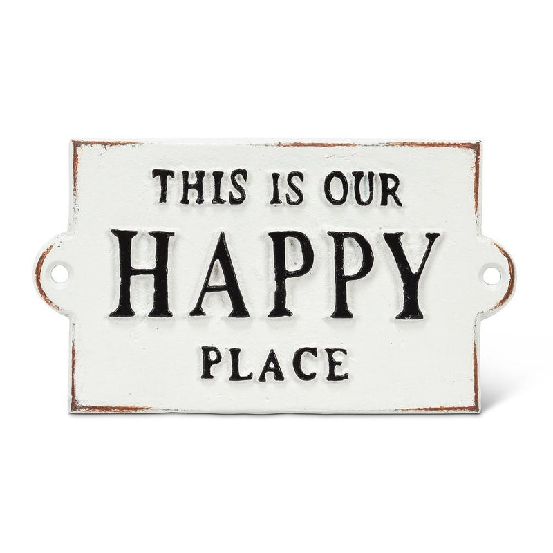 "This is Our Happy Place" Sign - 5.75" x 3.25"