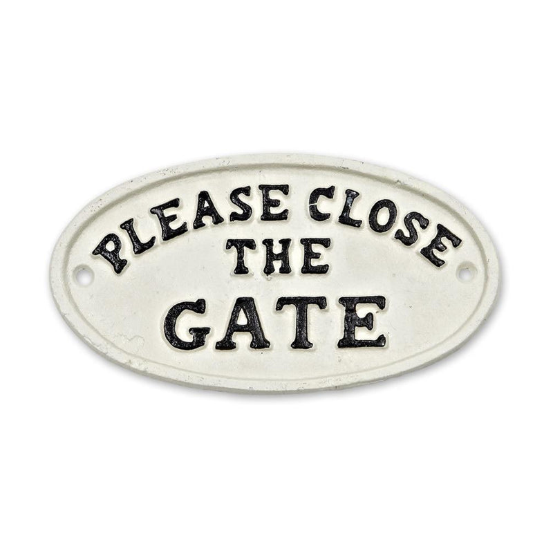 "Please Close the Gate" Sign