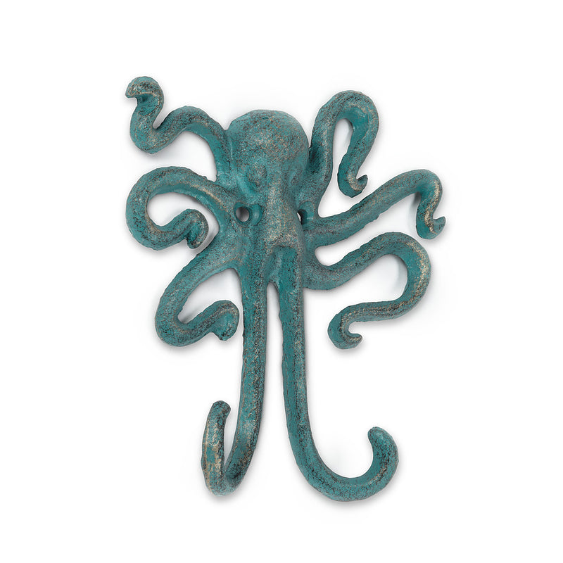 Octopus Hook Verdigris 6"