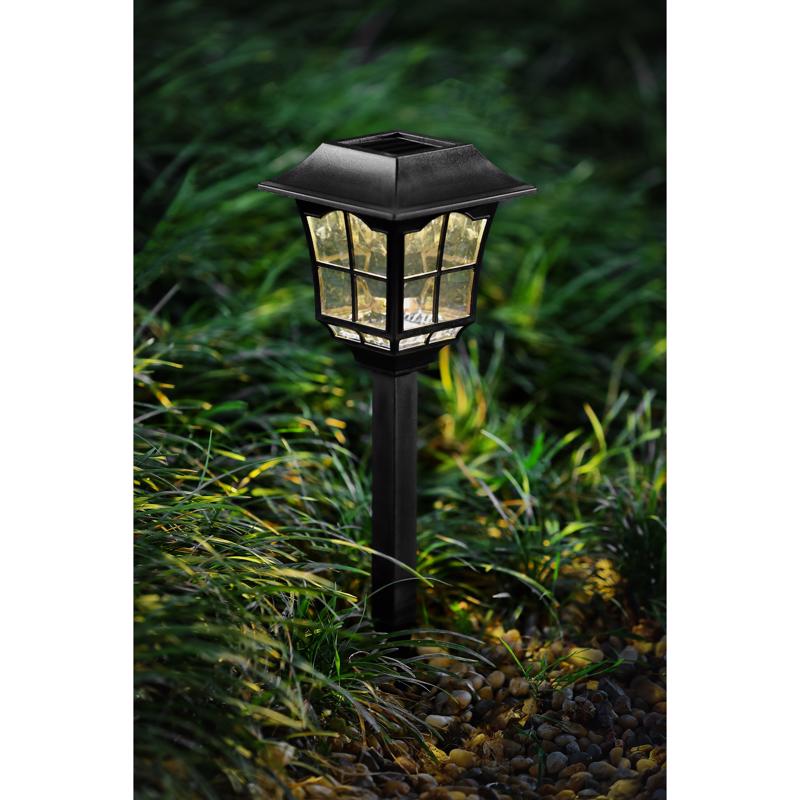 Living Accents Black Solar Powered LED Pathway Light