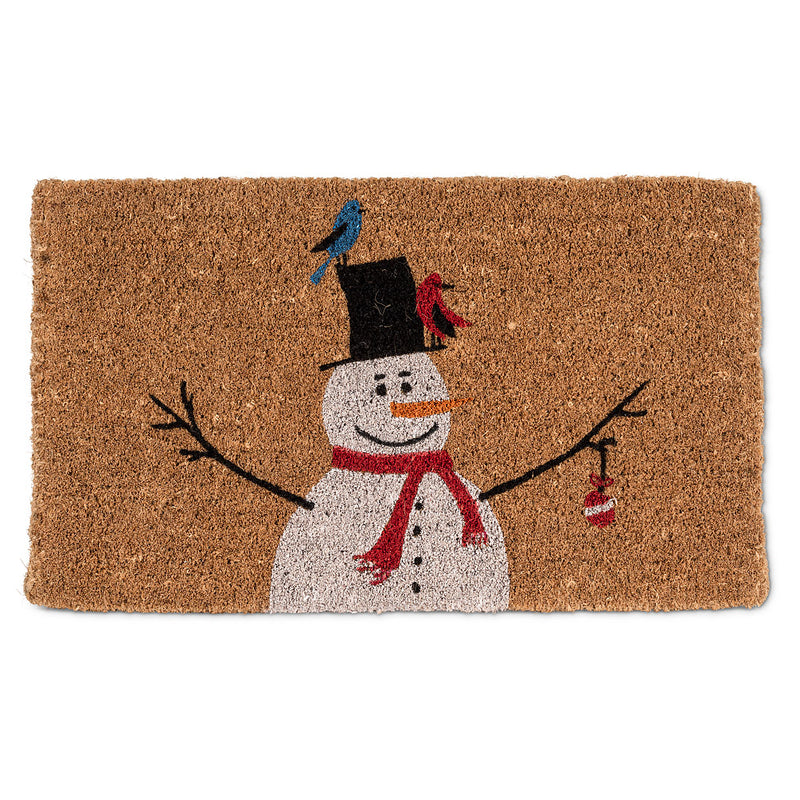 Snowman w/Birds Coir Doormat - 18" x 30"