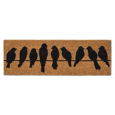 Bird Row Balcony Doormat 10X30"