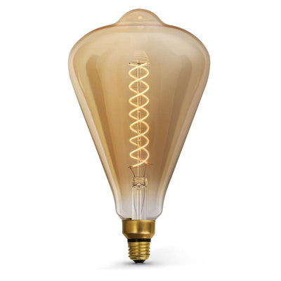 FEIT Electric ST52 E26 (Medium) LED Bulb Amber 60 Watt Equivalence