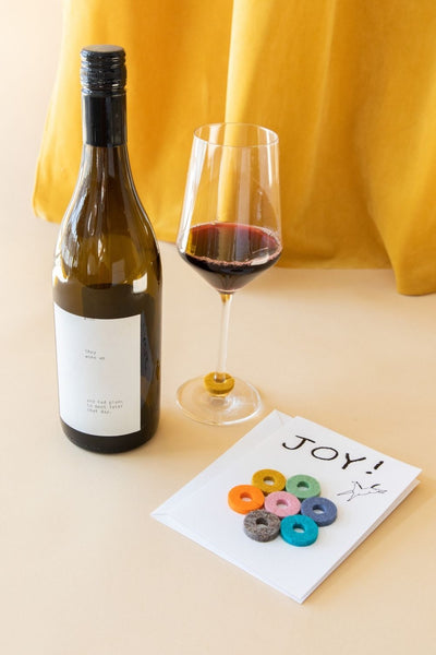 Graf Lantz  Wine-Ote's Felt Wine Marker Note Card