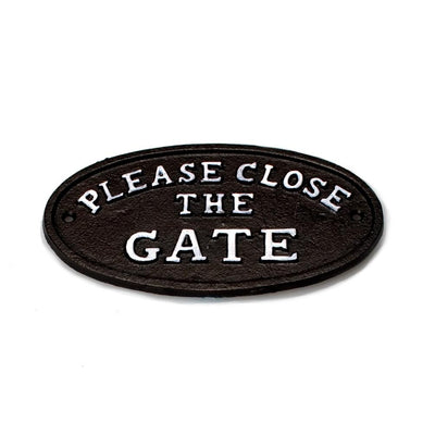 "Please Close the Gate" Sign