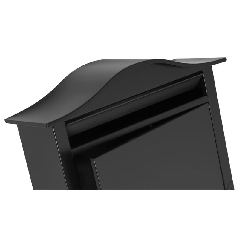 Saratoga Locking Mailbox 13" - Black