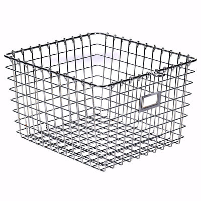 Silver Locker Storage Basket
