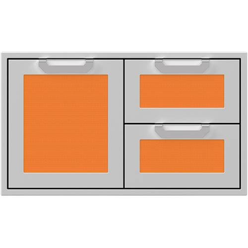Hestan 36" Double Drawer and Storage Door Combination