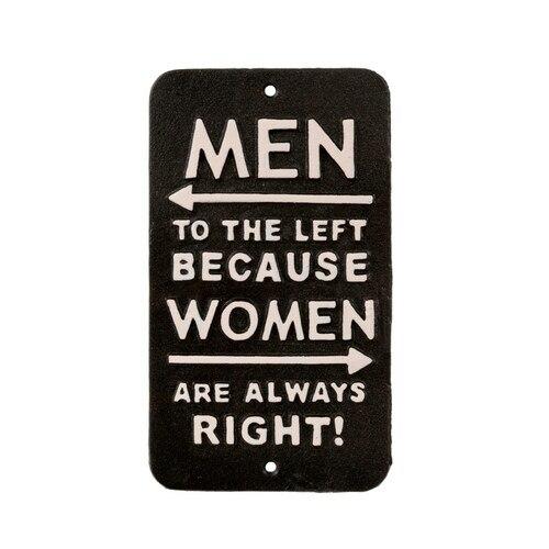 Women are Always Right Sign