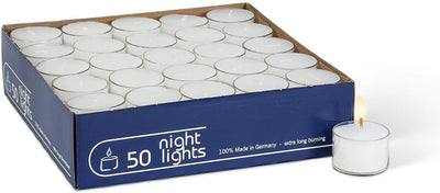 Extra Long Burning Tealights  - 8 hrs (50 pack)