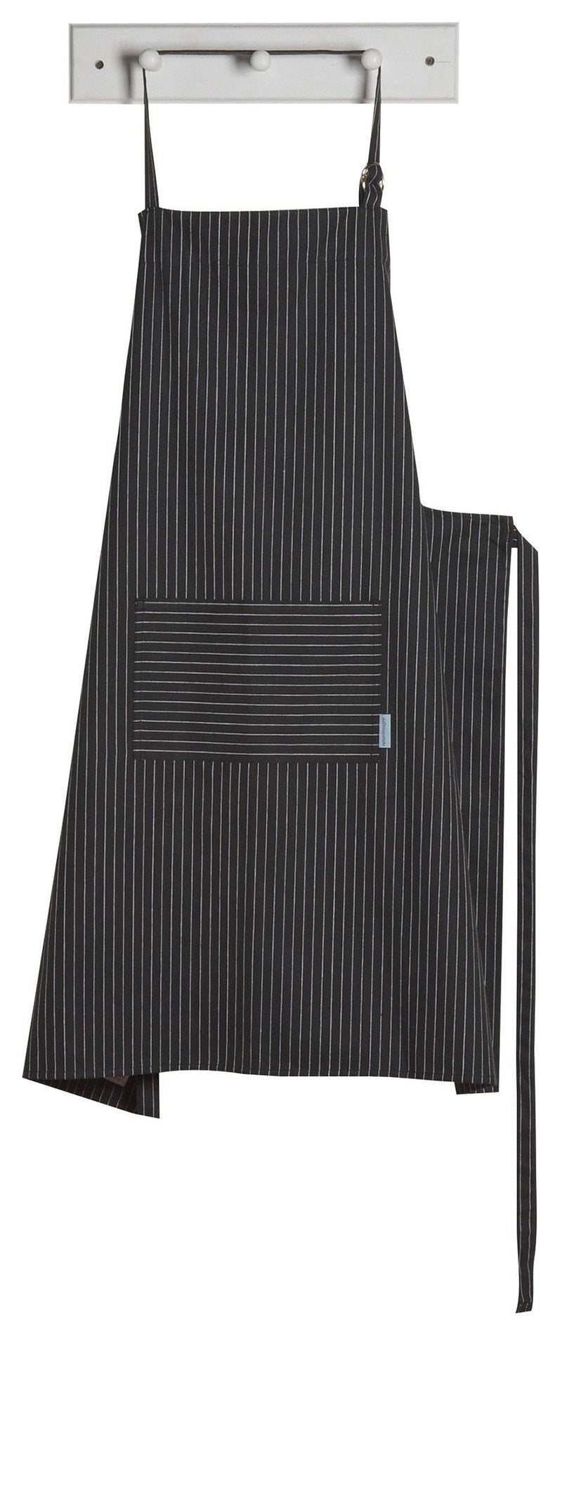 Mighty Apron Black Pinstripe