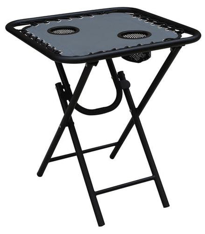 Bungee Square Folding Table Grey