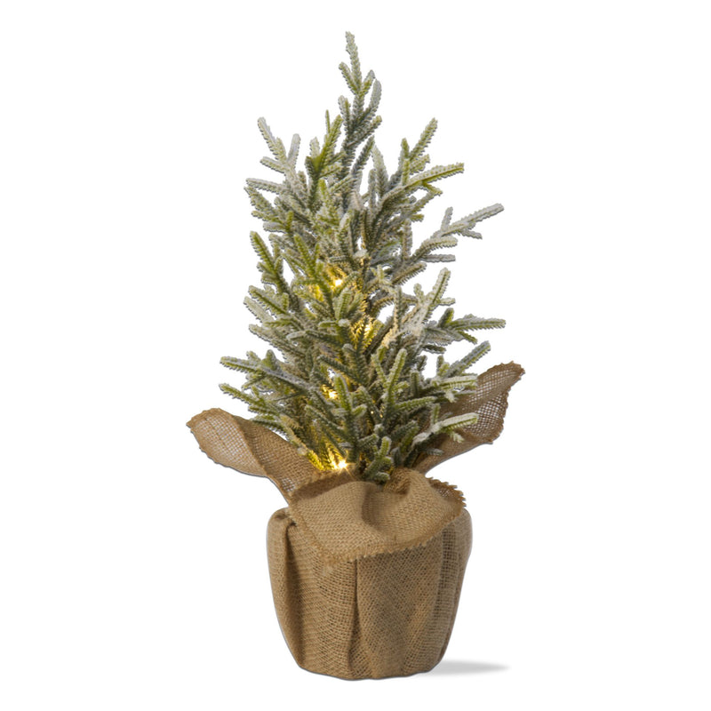 LED Pine Tree With Burlap Pot - 17"